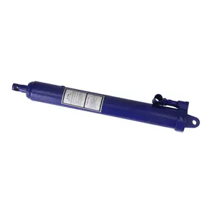 3-Ton Single-Pump Long Ram Hydraulic Bottle Jack, Cast Steel U-Base, for Engine Hoist and Shop Crane
