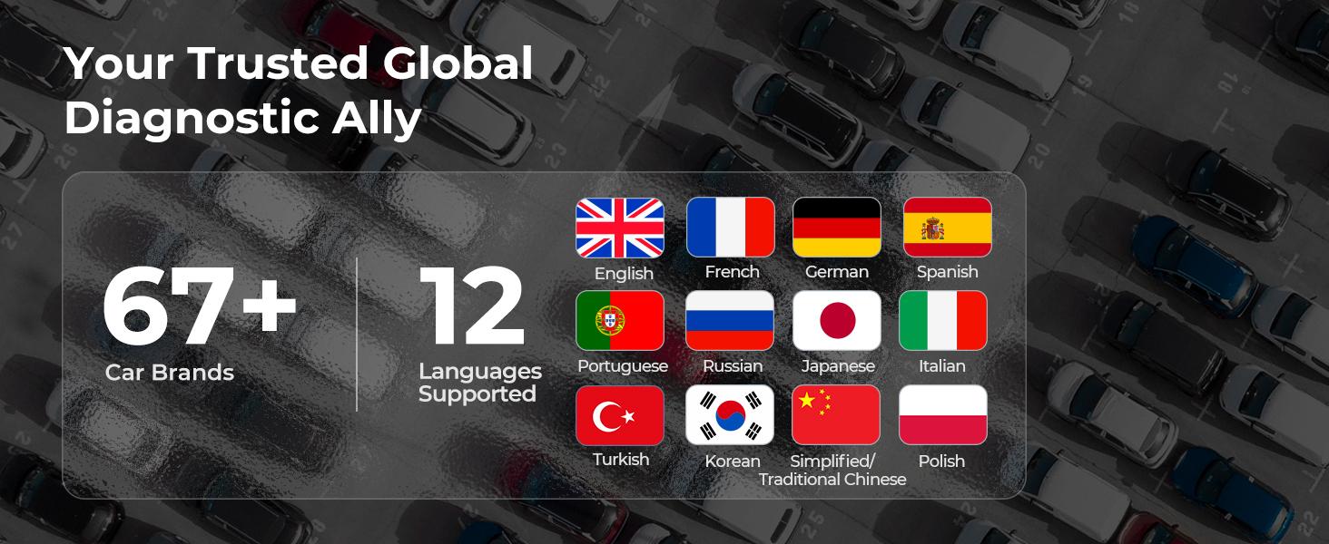 TOPDON AD500 OBD2 Scanner Car Code Reader Scan Tool 6 Reset Functions 4 Systems Diagnostics