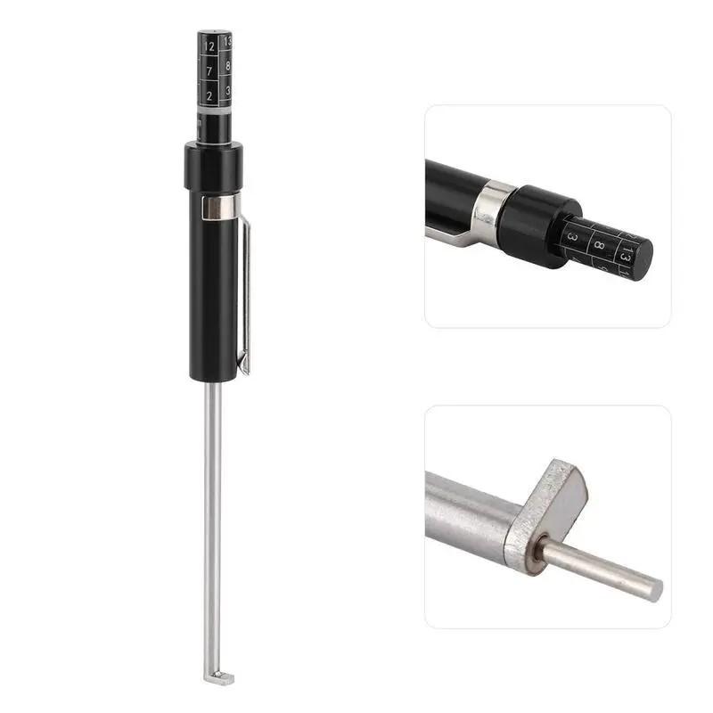 Car Brake Pad Thickness Measurement Tool, Includes Brake Shoe Scale, Base Plate Tester, Brake Pad Inspection Pen, Scale