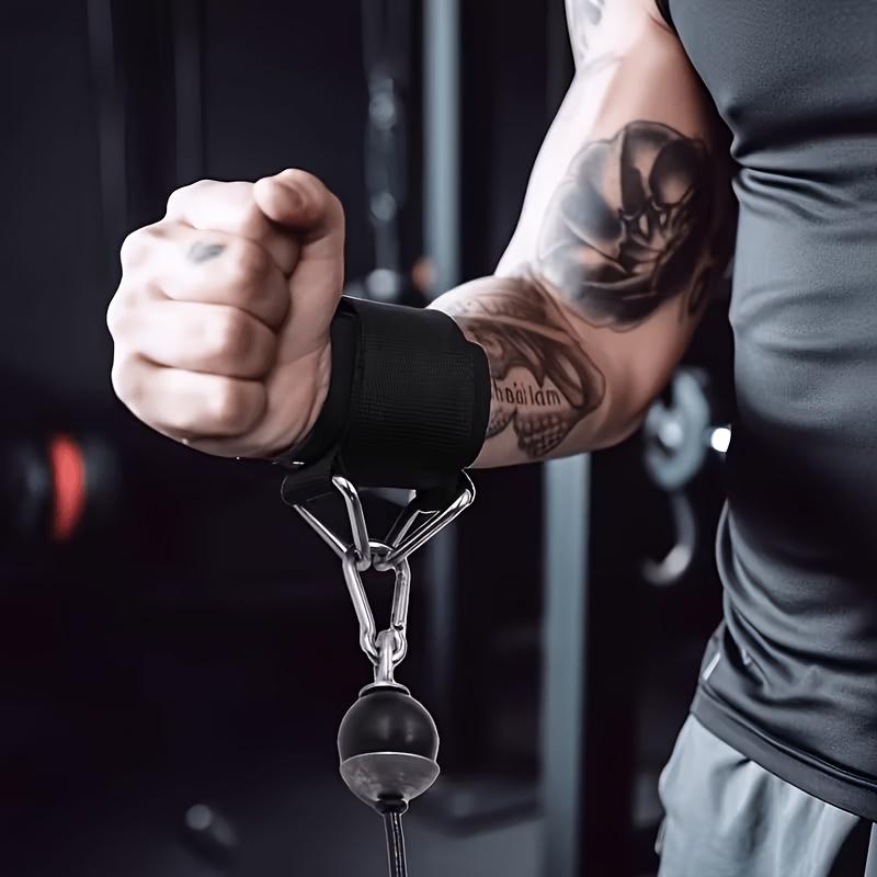 Adjustable fitness wristband with anti-slip design, heavy-duty adjustable fitness wristband - suitable for cable machines, weightlifting, pull-ups, gym and home fitness training assistance, fitness accessories, strength training equipment