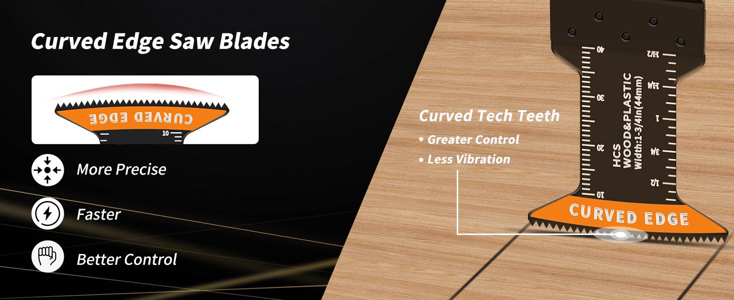 80-120PCS Titanium Oscillating Tool Blade, Professional Bi-Metal Multitool Blades Kits for Wood Nails, Metal, Plastic, with Japanese Teeth Fit Dewalt Milwaukee Bosch Worx Ryobi