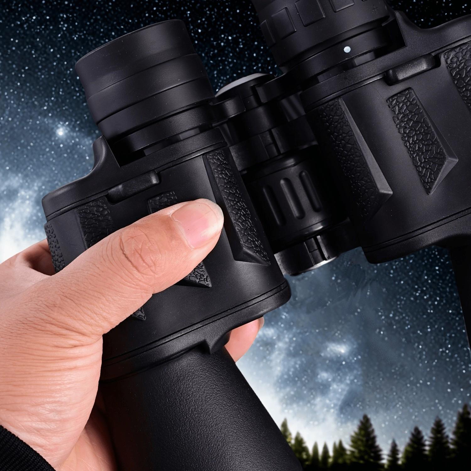 10x50 Adult High-Power Telescope, Waterproof Compact Low-Light High Powered Outdoor Binoculars, Ideal for Birdwatching, Hunting, Camping, Hiking, Travel, Stargazing, Gift