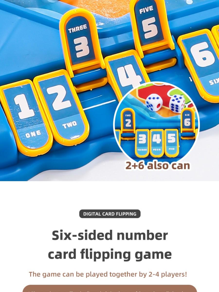 Educational Math Board Game, Table Math Game, Fun Number Calculation Game, Cartoon Design, Dice and Chess Pieces, Parent-Child Interaction Toy, Early Learning Tool, Birthday Party Gift, Math Learning Tools