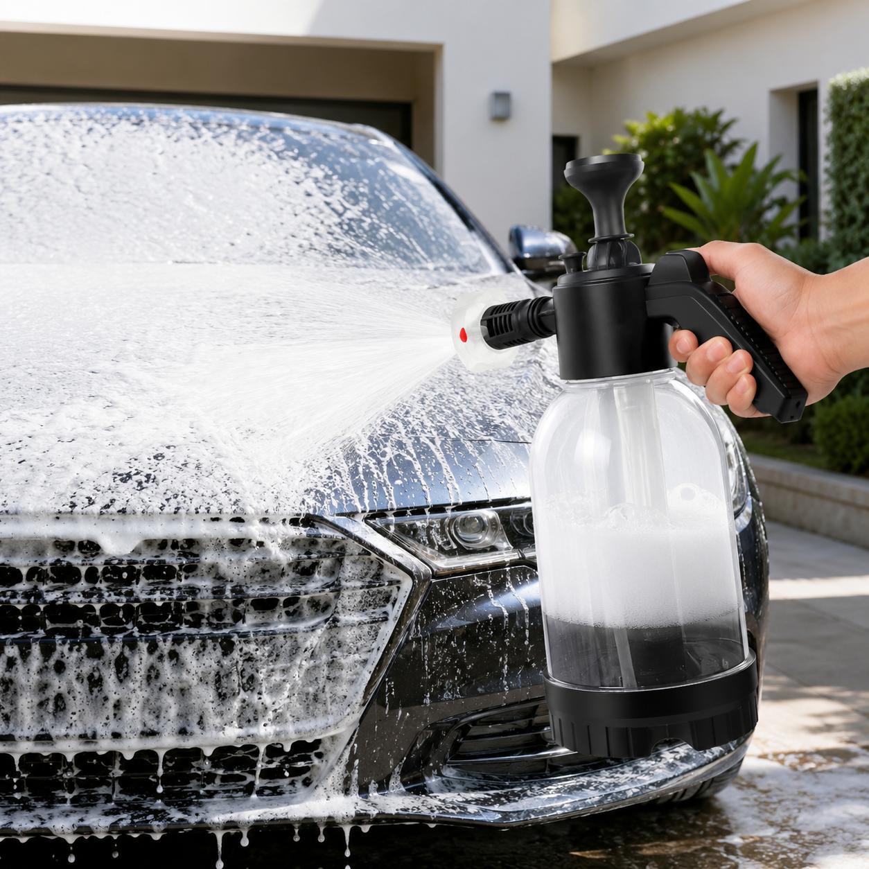 2-in-1 High-Pressure Handheld Car Wash Foam Sprayer Lance, Reusable Compact Easy-Operation Tool with Powerful Foam, Durable Mister Bottle for Car Care & Home Garden Use, Reusable Foam Sprayer