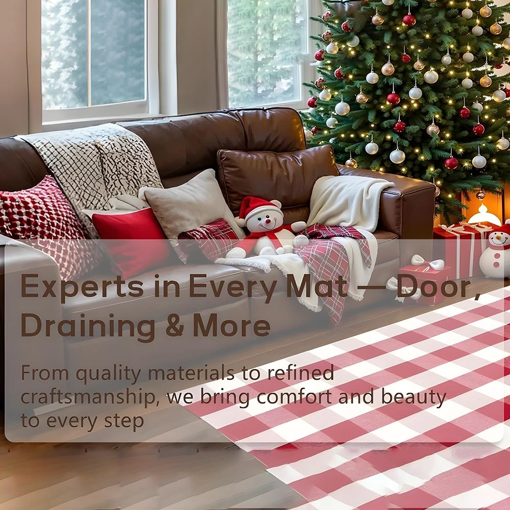 Kwaii Anime B-Bluey Floor Mat Flannel Rugs Soft Warmth Floor Mat Thickened Non-Slip for Room Home Decor Door Mat Strong Water Absorption Upgraded Anti-Slip Backing Easy to Clean