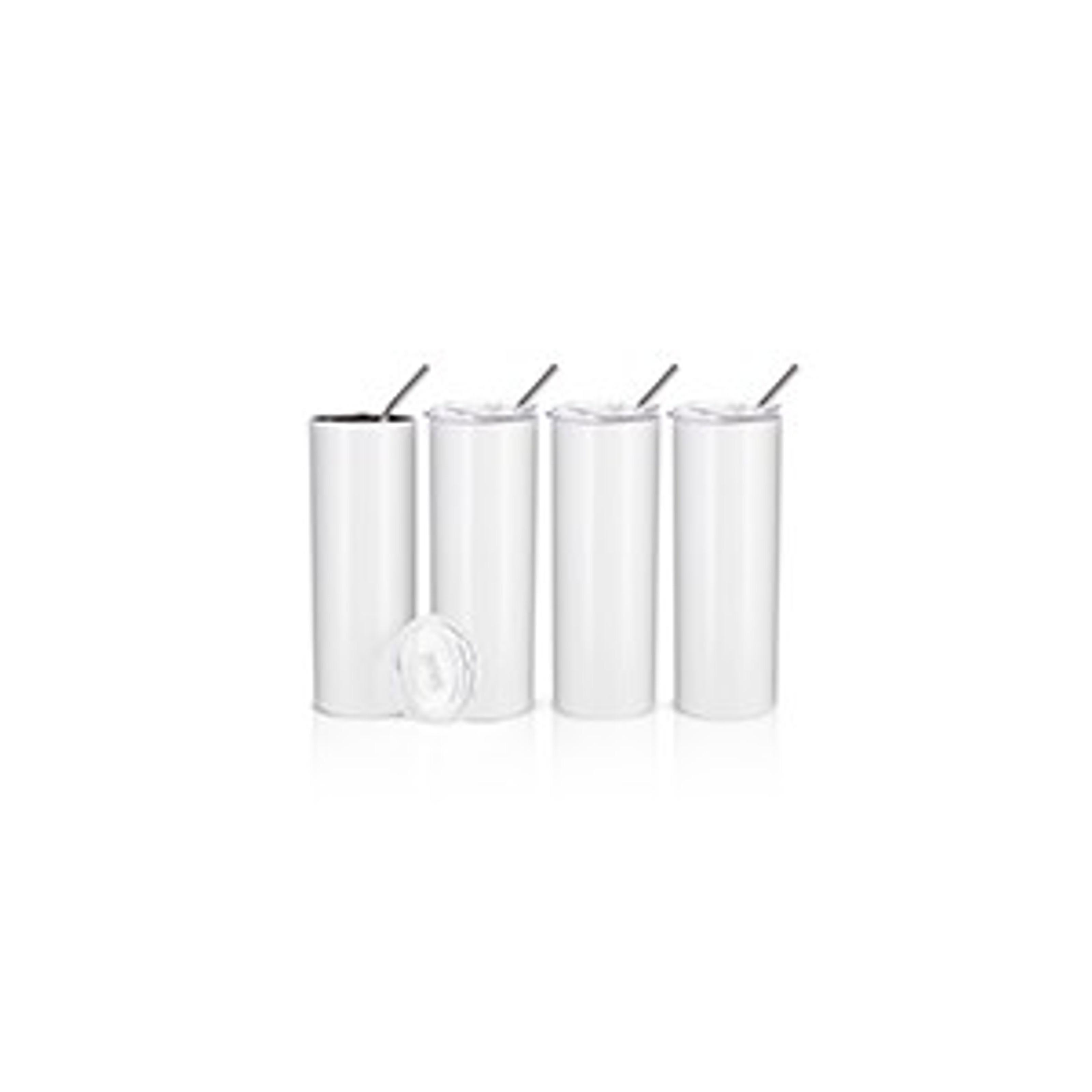 4 Pack 12 OZ Sublimation Can Cooler Insulator Blanks White | Double Wall Stainless Steel Beer Can Cooler, Beer Holder Tumblers Cups, for Tumbler Heat Press Sublimation Oven Printing