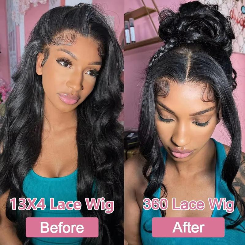Bling Hair Invisible Strap 360 Full Hd Lace Glueless Wig Body Wave Human Hair Wig 30 Inch Lace Front Wig Brazilian 360 Frontal Wig