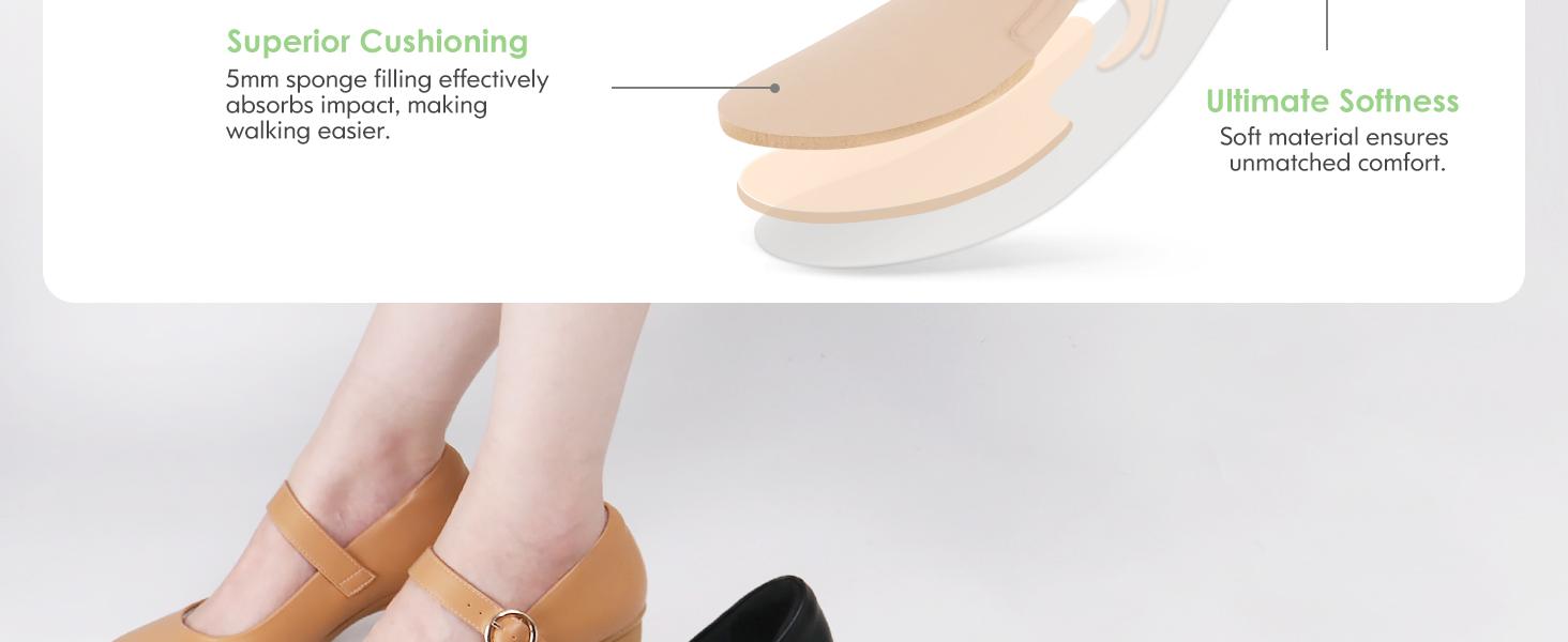 Women Mary Janes Pumps Chunky Shoes Dress Shoes Girl Platform Ladies Heels Sandals