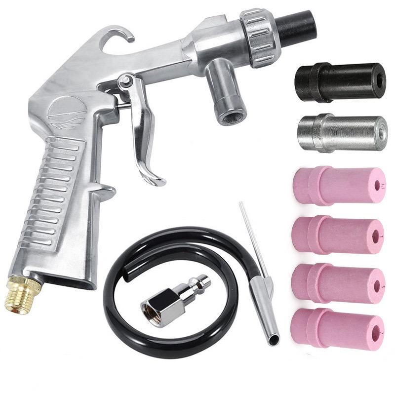 high-Precision Sandblaster Abrasive Air Sand Blasting Gun Efficient Kit Precise Spraying Contains Multiple Types Of Nozzles Sandblasting Machine Strong Sandblasting Tool Cleaning tools Rust Removal tools Polishing tools