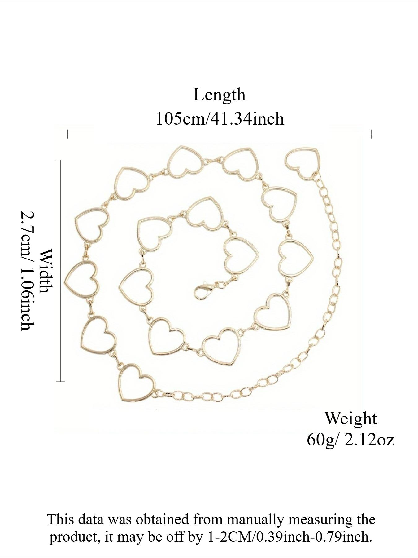 New Ladies Belt, Fashion Love Decoration Ladies Belt, Multi-functional Metal Hook Ladies Belt Chain, GM469