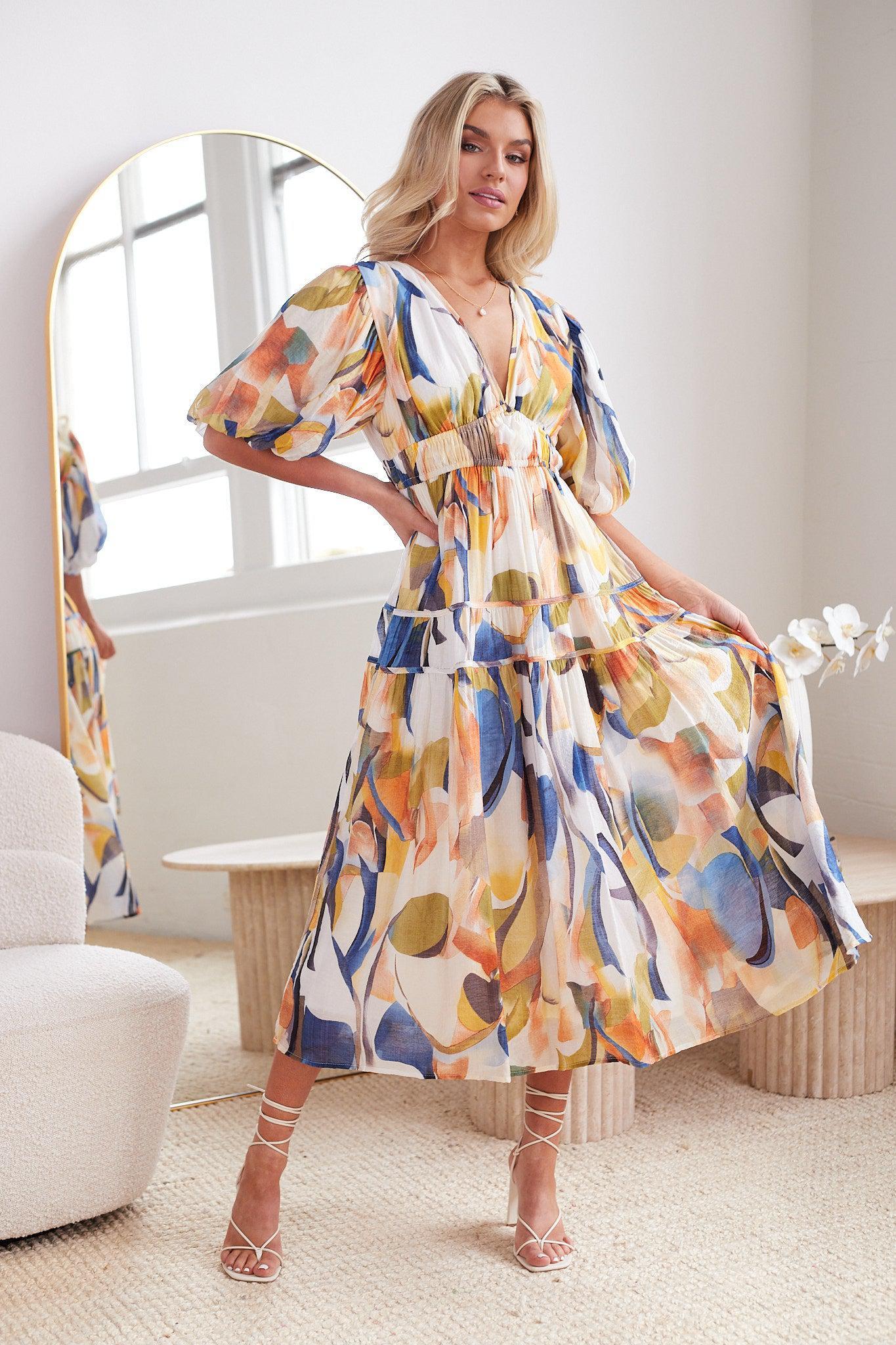 Sissyaki Women's Short sleeve Boho Floral Midi Dress Smocked Beach Flowy Dress Bohemian Casual Summer Womenswear Comfy Elegant Lightweight Piece Tiered Underwear - TikTok Shop Sissyaki Women's Short sleeve Boho Floral Midi Dress Smocked Beach Flowy Dress Bohemian Casual Summer Womenswear Comfy Elegant Lightweight Piece Tiered Underwear - TikTok Shop
