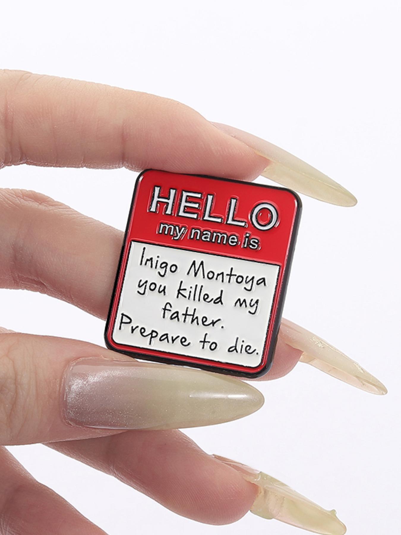 Letter Pattern Brooch, Metal Pin, Fashion Accessories for Women & Men