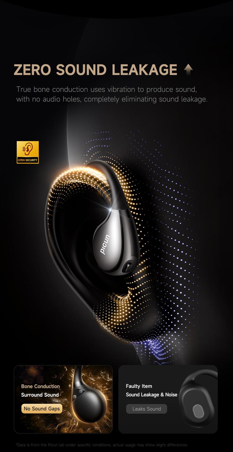 Picun T61 Wireless Bone Conduction Headphones, OWS Open Ear Earbuds with Earhooks, Bluetooth 5.4, Deep Bass, Lightweight & Sturdy, 25Hrs Playtime, IPX6 Waterproof, for Cycling Yoga Gym Workouts Picun T61 Wireless Bone Conduction Headphones, OWS Open Ear Earbuds with Earhooks, Bluetooth 5.4, Deep Bass, Lightweight & Sturdy, 25Hrs Playtime, IPX6 Waterproof, for Cycling Yoga Gym Workouts