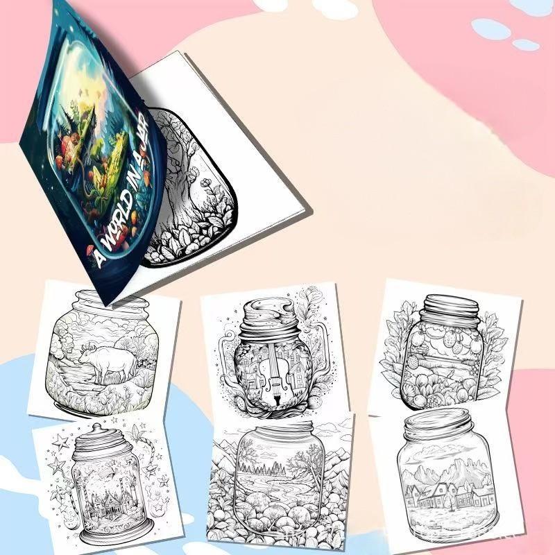 Art Therapy Coloring Book, Immersive Color Filling Experience, Relaxing Stress Relief Activity, Perfect Gift for Adults & Kids