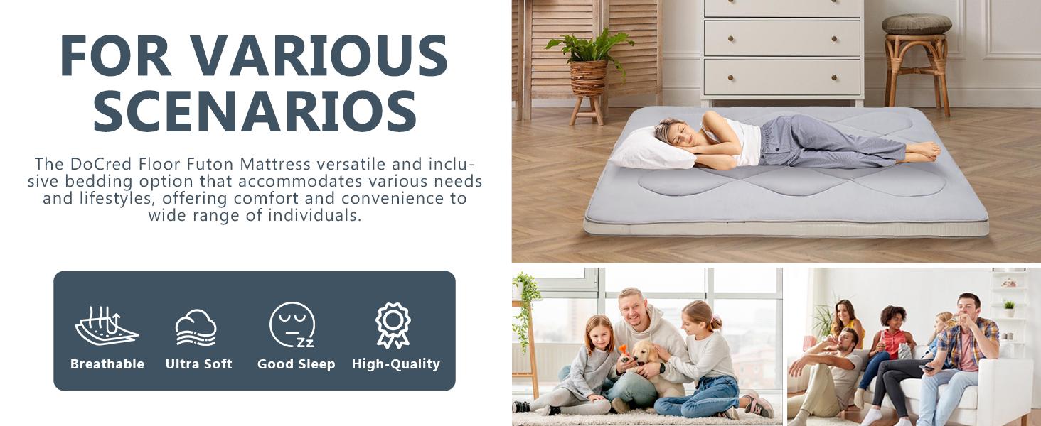 SLSY Japanese Futon Floor Mattress Floor Mattress Pad, Foldable Tatami Mat Portable Dormitory Sleeping Pad,Roll Up Floor Lounger Bed for Adult Child Twin/Full/Queen Home Decor Household SLSY Japanese Futon Floor Mattress Floor Mattress Pad, Foldable Tatami Mat Portable Dormitory Sleeping Pad,Roll Up Floor Lounger Bed for Adult Child Twin/Full/Queen Home Decor Household