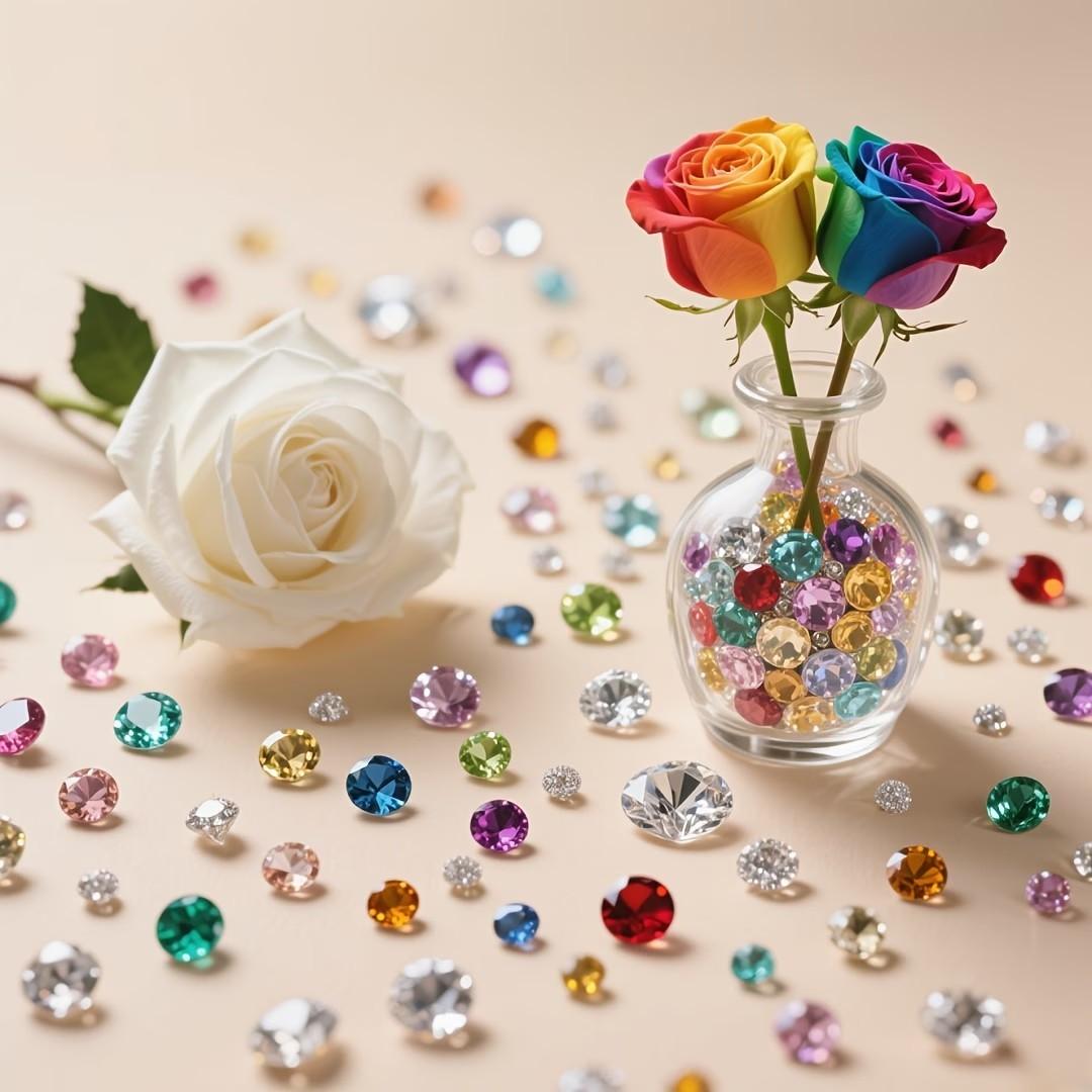 1000 Acrylic Fake Diamonds, Flower Vase Filler, Table Centerpiece, DIY Jewelry, Wedding Decor, Holiday Party Supplies, 3mm-10mm