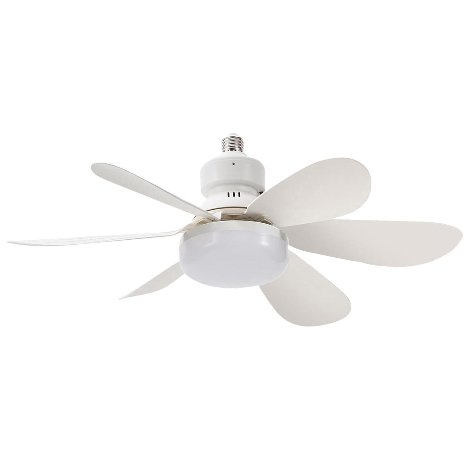 Plug-in Ceiling Fan Light with Remote Control, Pure Copper DC Motor, Variable-Speed Energy-Saving Quiet Operation with Adjustable Lighting and Timer Function, Home Decor Lighting, Atmosphere Lighting