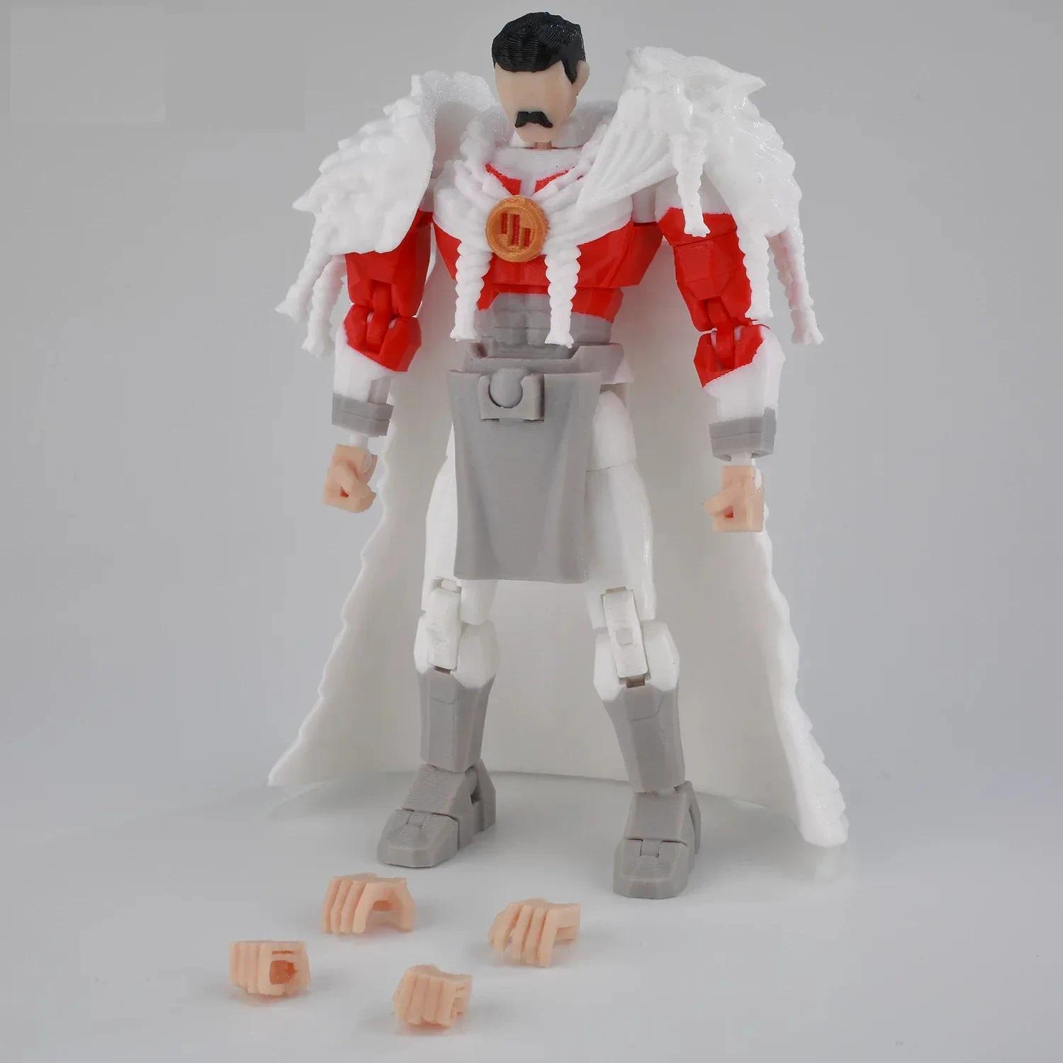 3D Printed Lucky13 Invincibles Tech Jacker Movable Soldier Multijoint Movable T13 Figurines Assembly Mecha Toy Holiday Gift