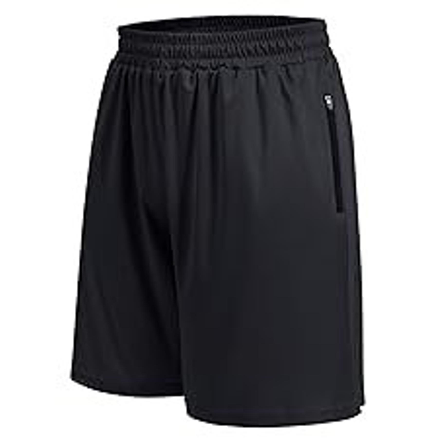 BOOJO Workout Mens Shirts - Casual Black Quick Dry Moisture Wicking T-Shirts Crew Neck Short Sleeve for Gym Athletic Running
