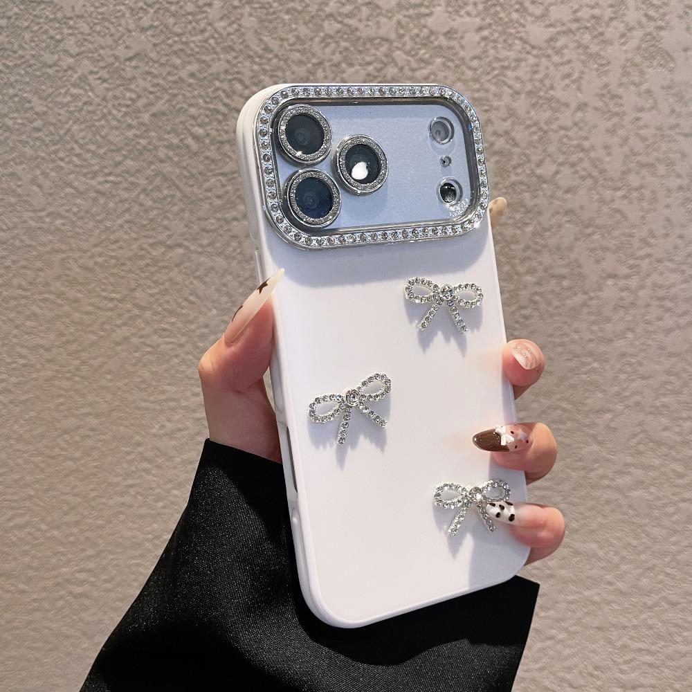 New Limited-Edition Luxury Diamond-Encrusted Large Window Phone Case For iPhone 17 16 15 14 13 Pro Max – Exquisite Butterfly-Inspired Shock-Resistant Protective Case