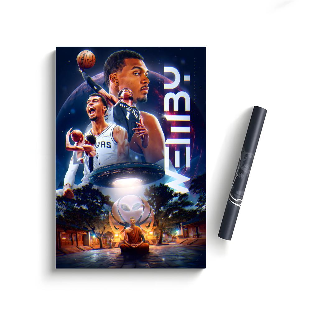 Victor Wembanyama Poster Bedroom Home Decor Art Poster Perfect Gift for Family and Friends