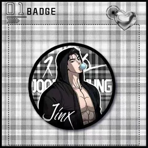 58mm Anime Jinx Cosplay COSTUME Badge Pin SPTE Tinplate Brooch Prop Xmas Gift