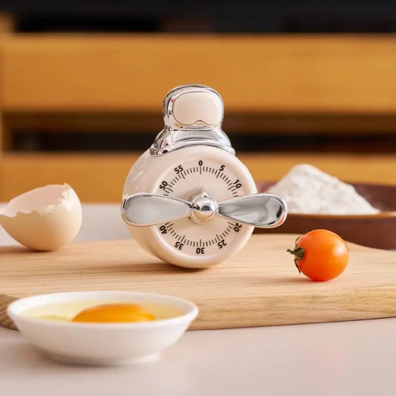 Pilot Magnetic Timer Kitchen Mechanical Reminder Cooking Timer Baking Countdown Alarm Clock, Suitable for Students and Office Use