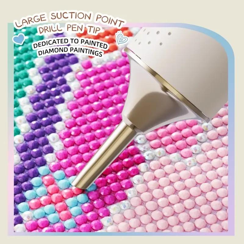 Electric Diamond Painting Brush, Wireless Suction Diamond Paintbrush, Rechargeable, Adjustable Suction Modes, Adult & Kids, Perfect Gift, Diamond Art Tool