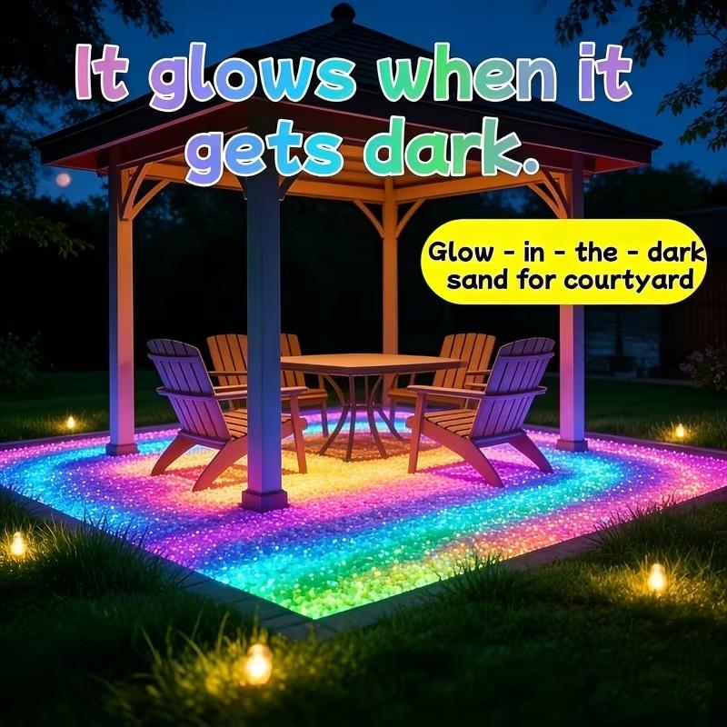 10000pcs Outdoor Glowing Stones for DIY Decor, Aquarium, Garden, Bonsai, Path, Fish Tank, Pot, Party, Micro Landscape, Durable Gardening Accessories