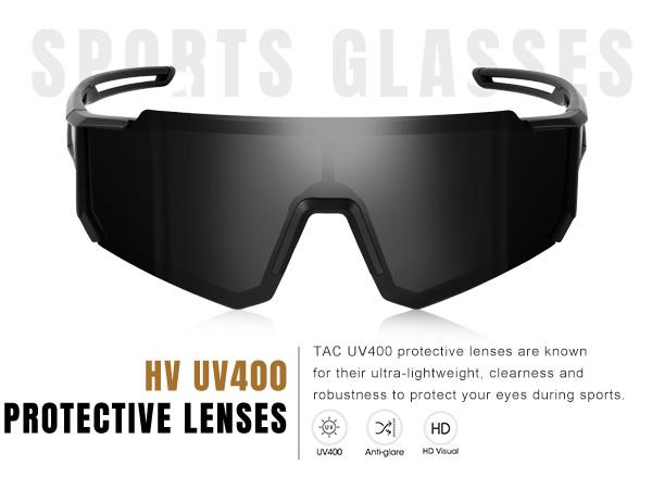 【Holiday Haul】TURBOPEP 2 Pairs Professional Cycling Sunglasses, TR90 Frame, Windproof UV400 Protection, Lightweight Polarized Lenses, Anti-Slip Nose Pad, Aerodynamic Design