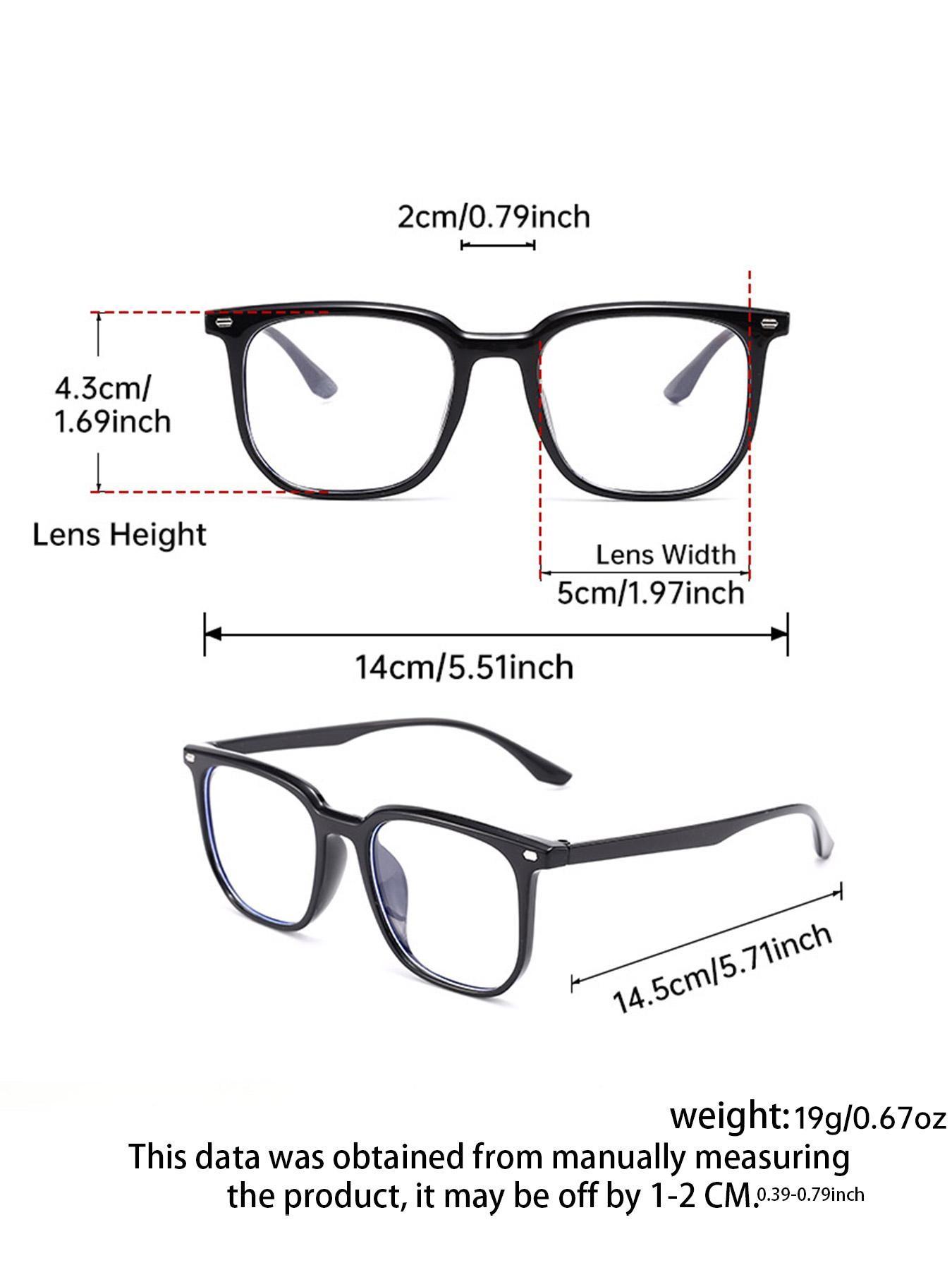 Classic Simple Casual Women's Flat Glasses, Suitable for Office, Reading, Gaming, Leopard Pattern, Plastic Frame, All Seasons