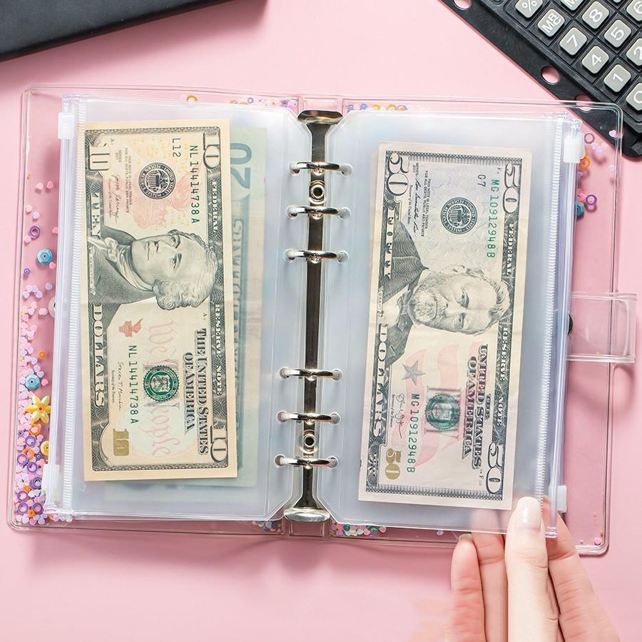 5 PVC Transparent Bags, A6 Notebook Organizer, A5 Zipper Pouch, Document Bag, Budget Book, Business Card Holder, A4 Binder Sleeve