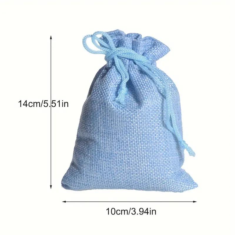 Stylish Burlap Jewelry Bags with Drawstring, 50pcs Set for Gift Wrapping & DIY Crafts, Perfect for Christmas Parties & Holiday Gifts