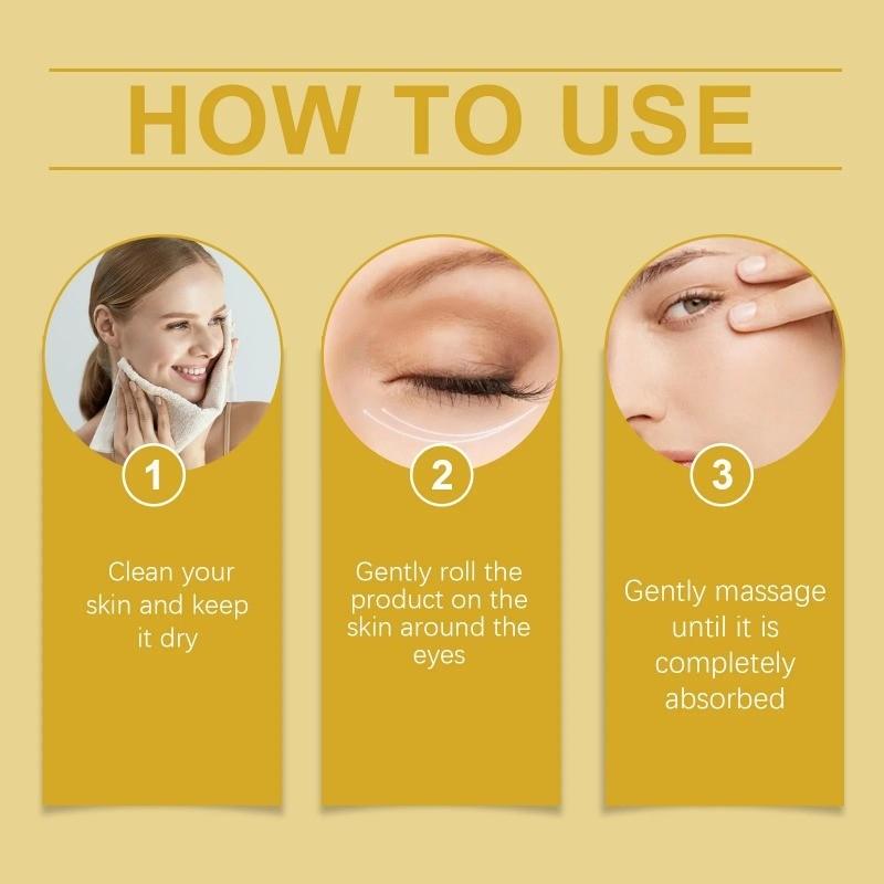 Castor Oil Eye Serum Anti-Wrinkle Remove Dark Circles Eye Bags Anti-Puffiness Lift Firm Ball Massage Moisturize Nourish Eye Care Castor Oil Eye Serum Anti-Wrinkle Remove Dark Circles Eye Bags Anti-Puffiness Lift Firm Ball Massage Moisturize Nourish Eye Care