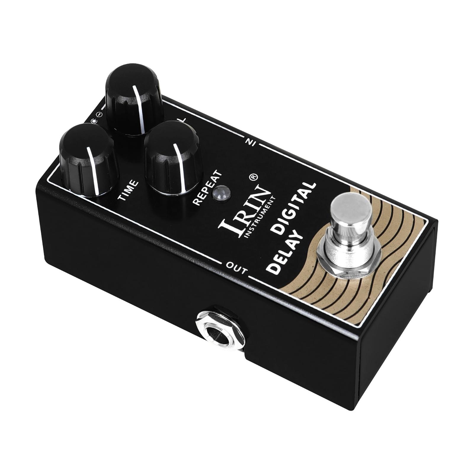 Irin Digital Delay Effect Pedal, Single Block Guitar Effects Processor, High-Quality Sound Enhancement, Ideal for Musicians & Bands