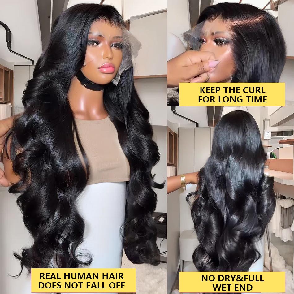 13x6 Hd Lace Frontal Wig Brazilian 13x4 Body Wave Human Hair Wigs For Black Women 30 38 Inch Lace Front Human Hair Wig 4x4 Lace Closure Wigs Pre Plucked 180% Density 13x6 Hd Lace Frontal Wig Brazilian 13x4 Body Wave Human Hair Wigs For Black Women 30 38 Inch Lace Front Human Hair Wig 4x4 Lace Closure Wigs Pre Plucked 180% Density