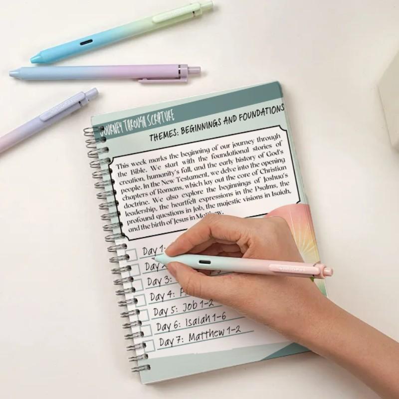 Christian Annual Bible Reading Plan, Inspirational Travel Tracker, Suitable for Men and Women, Daily Spiritual Growth Guide