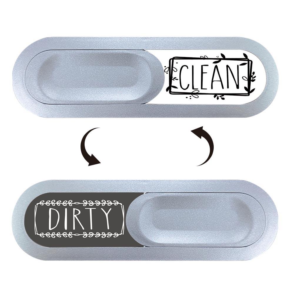 Metallic Silver Color Dishwasher Status Indicator, Easy Install No Drilling, Dual State Switch, Ideal for Home & Commercial Kitchens