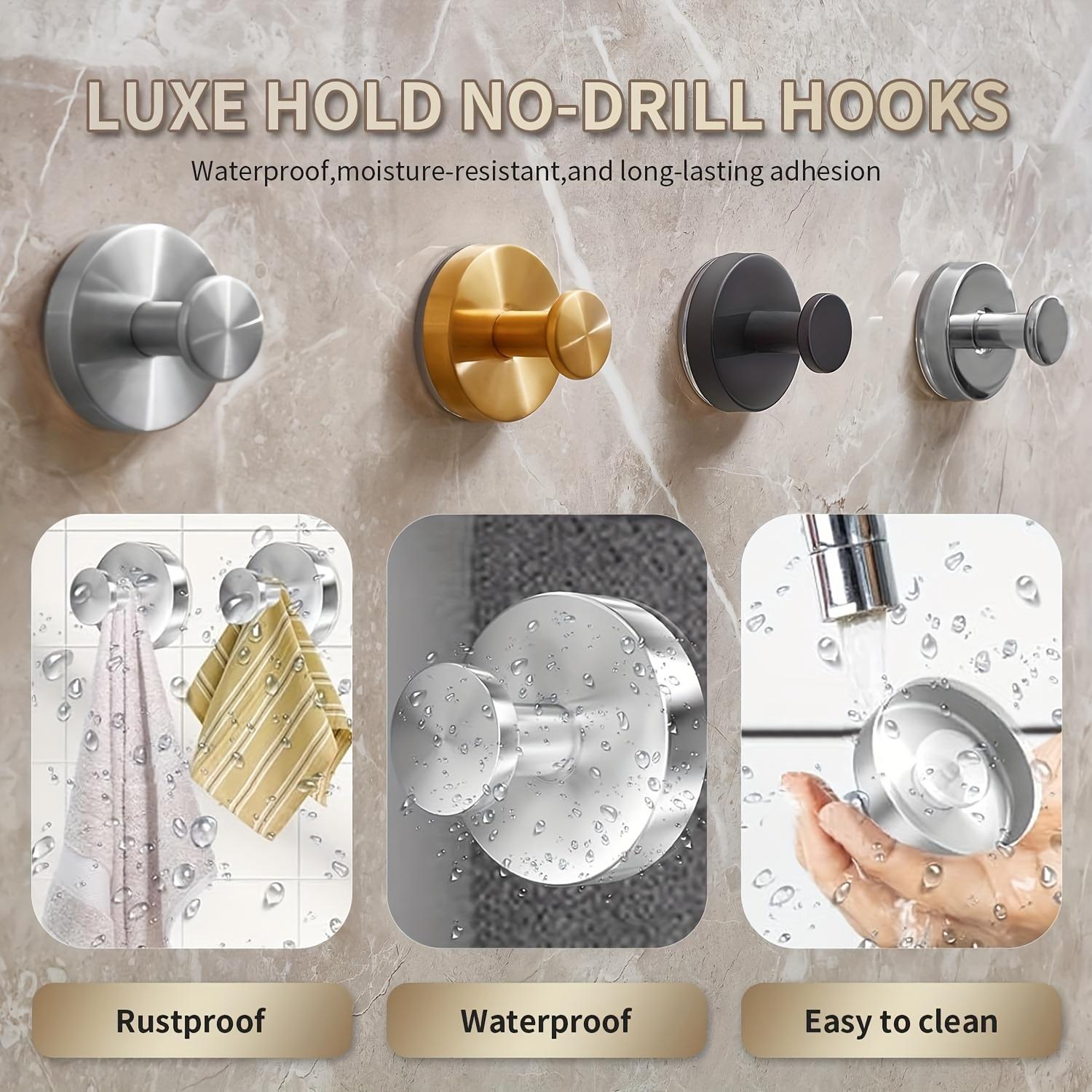 Suction Cup Stainless Steel 304 Hooks for Bathrooms And Kitchens, Suitable for Smooth Surfaces Like Glass, Mirrors, Ideal for Bathroom Organization, Storing Bath Balls, Bathrobes, And Coats
