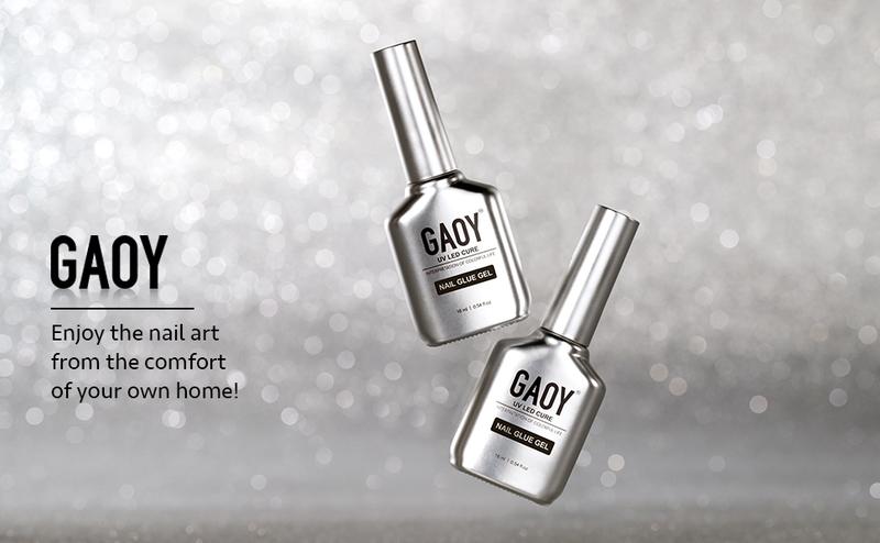 GAOY 2Pcs 16ml Gel Nail Glue, Glue Gel for Acrylic Nails Tips, 2 in 1 Nail Glue and Base Gel, Nail Lamp Needed