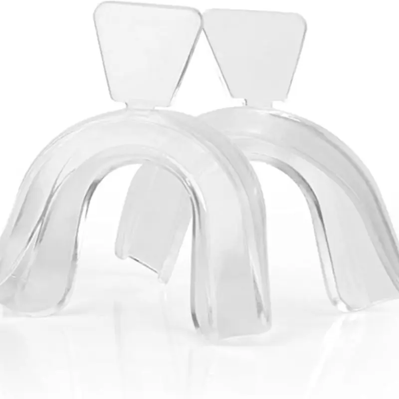 Transparent Night Guard Set of 2, Reusable Sleep Teeth Protector, Nightguards for Grinding Teeth, Adult Sports Outdoor Gear, Fitness Accessories, Ideal Gift for Boyfriend