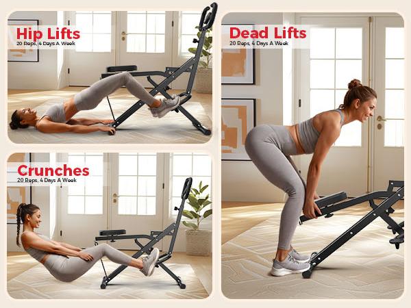 Squat Machine for Home, 3 Resistance Levels, Glute Trainer & Rowing, Foldable, Easy Setup, 330 LBS Capacity, Full Body Workout, Strength & Balance Squat Machine for Home, 3 Resistance Levels, Glute Trainer & Rowing, Foldable, Easy Setup, 330 LBS Capacity, Full Body Workout, Strength & Balance