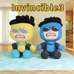 New Invincible Season 3 Mark Grayson Thragg Plush Toys Anime Figure 25cm Cute Invincible Mark Grayson Doll Custom Toys Kids Gift