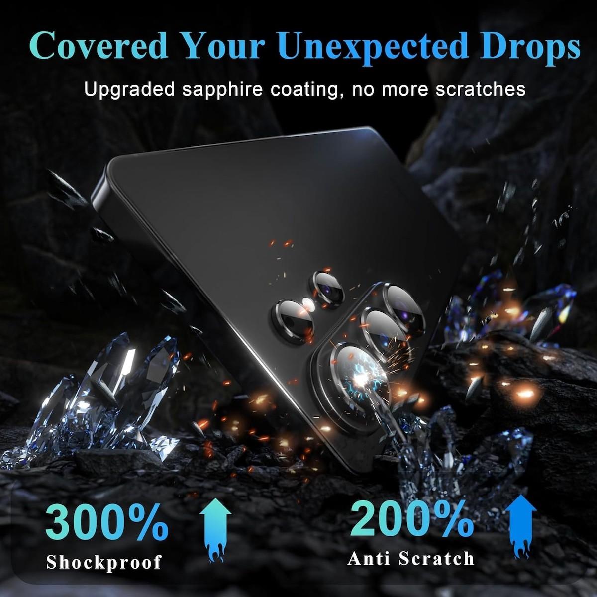 Camera Lens Protector for Samsung Galaxy S26 S25 S24 S23 Ultra Plus, Metal Aluminum CircleTempered Glass Camera Protector, Military Grade Shatterproof，Case Friendly, Accessories Lens Protector-Black