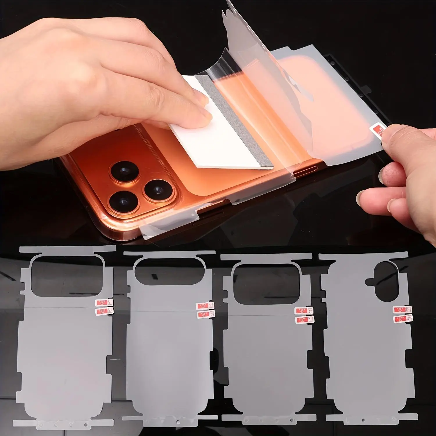 4-Pack Back Protector for iPhone 16/17/16 Pro Max/17 Pro Max/17 Pro/Air, 9H Hardness HD Back, Scratch-Resistant, Easy Installation