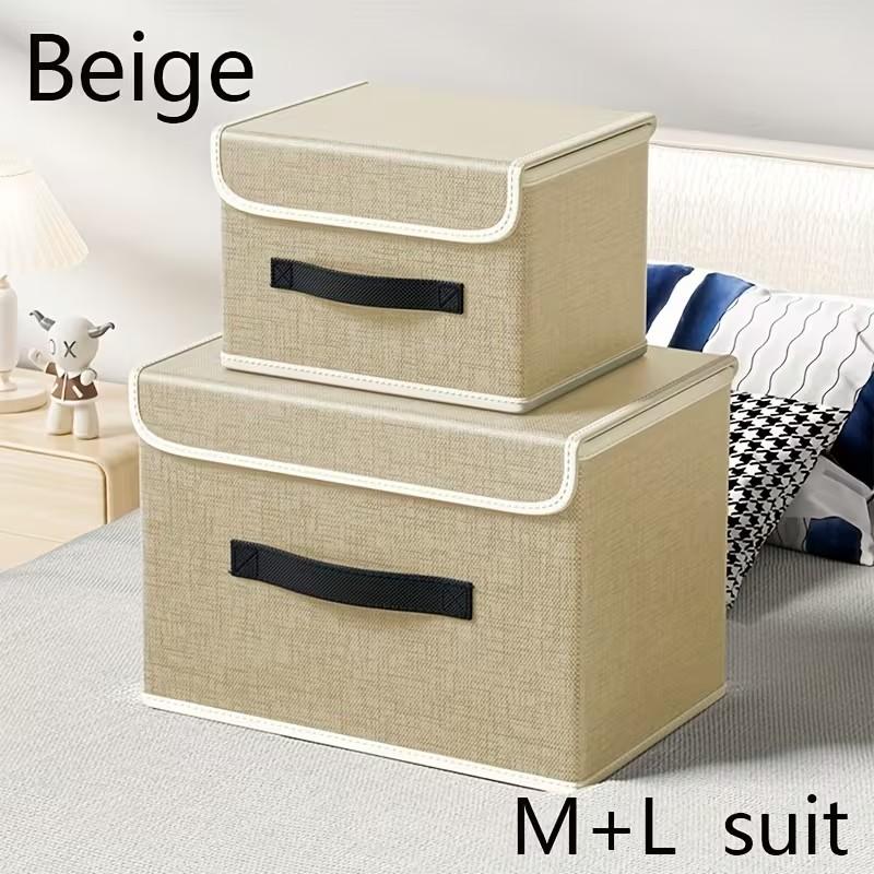 Convenient Storage Box, Multifunctional Organizer, Dustproof Foldable Container, Simple Design, Practical and Useful