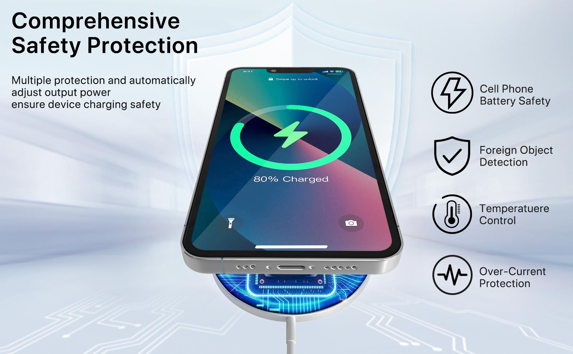 2Pieces/Pack 2025 new Game charger Magnetic Wireless Charger Compatible with MagSafe Charger for iPhone 12 pro-16series Similar to original 2Pieces/Pack 2025 new Game charger Magnetic Wireless Charger Compatible with MagSafe Charger for iPhone 12 pro-16series Similar to original