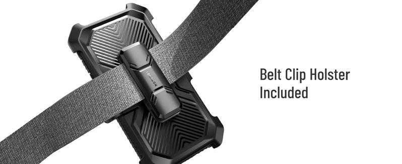 i-Blason Phone case for iPhone 14 ,14 Pro Max ,14 Pro,14 Plus,13 Case with Stand,Built-in Screen Protector,Military-Grade Protection,Full-Body Rugged Protective Bumper Case with Kickstand & Belt Clip Holster (Tilt)