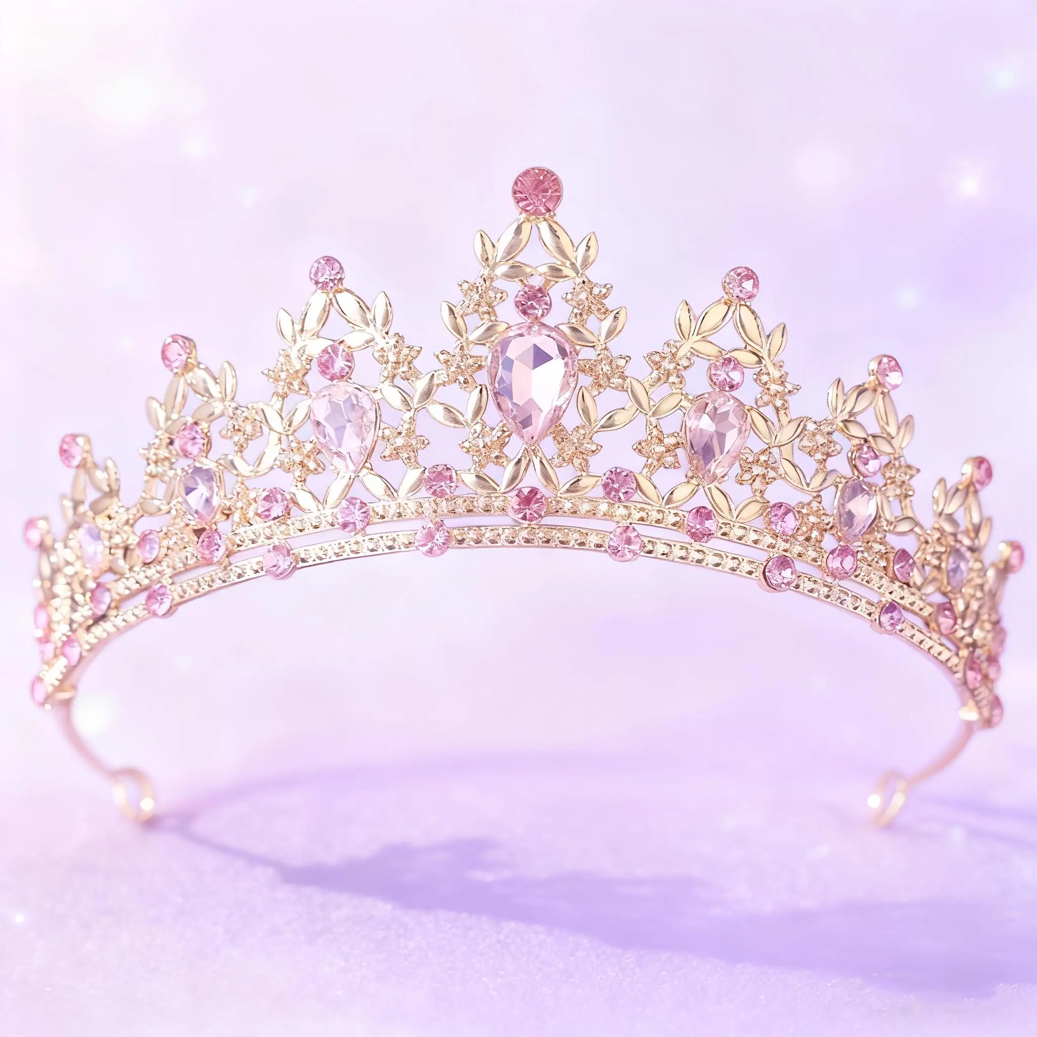1pc Baroque Crystal Princess Crown - Elegant Alloy Crown with Sparkling Embellishments for Weddings, Birthdays, Stage Performances And Special Occasions, Princess Crown, Stage Performance Additions, Intricate Headwear, Crystal Embellishments