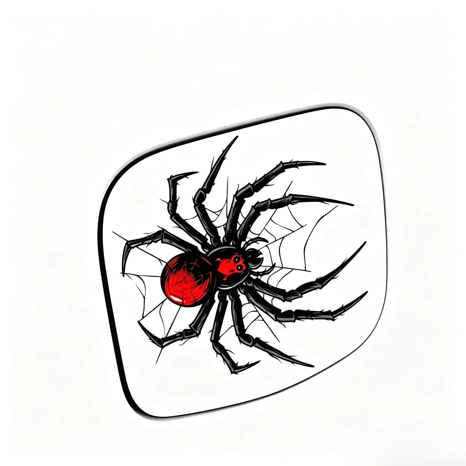 Spider Design Car Sticker, Waterproof DIY Decorative Sticker, Easy To Apply, Vehicle & Notebook Decoration, Long-lasting Adhesion, Sticker Decals For Cars, Universal Car Sticker, Decals For Vehicles, Stickers For Cars